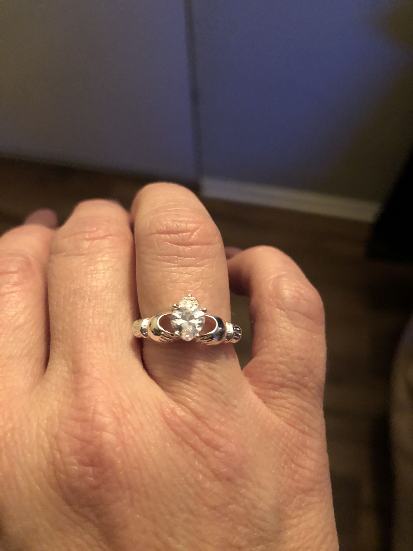 Ring: Irish claddagh or promise ring (size 6)