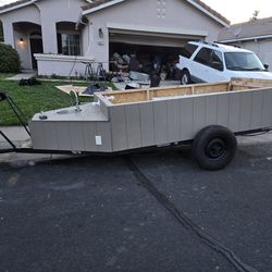 Camp, work, utility trailer with full hookups