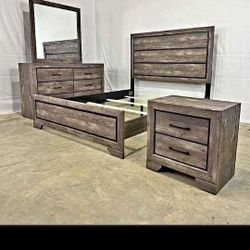 Coaster - Kauffman storage bedroom set with high straight headboard