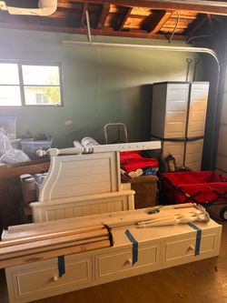 twin size wooden bed frame with storage underneath
