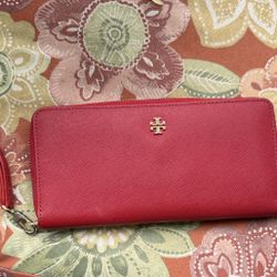 Tory Burch Red Wristlet 