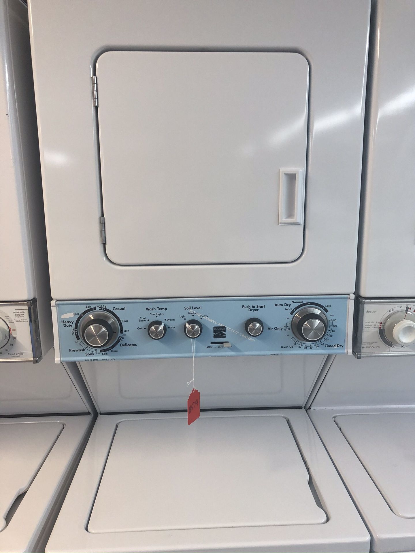 Used kenmore 24” stackable. 1 year warranty