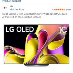 Refurbished LG B3 Series 65-Inch Class OLED Smart TV