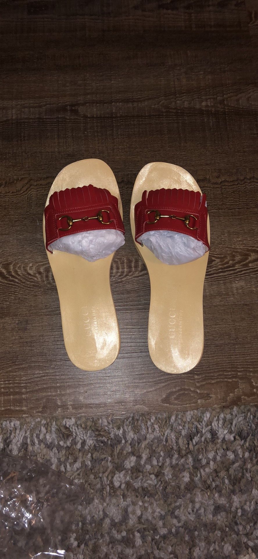 Gucci Horsebit fringe sandal