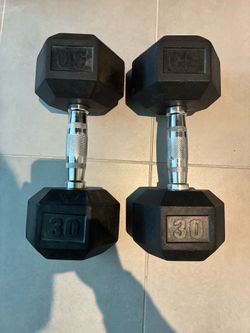 Complete Rubber Hex Dumbbell Set (10–35 lbs) + 35 lb Kettlebell – Excellent Condition
