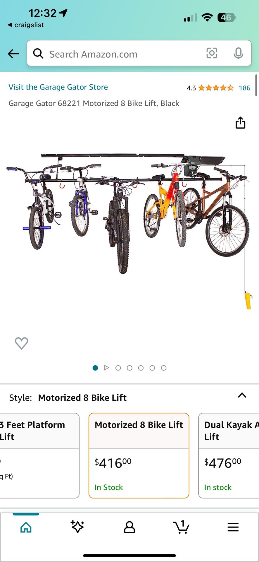 Garage Gator / Garage Gorilla Motorized Bike Lift
