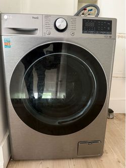 LG WM3555HVA 2.4 Cu. Ft. Smart All-in-One Washer/Dryer Combo - Graphite Steel