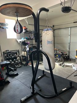 Punching bag with stand
