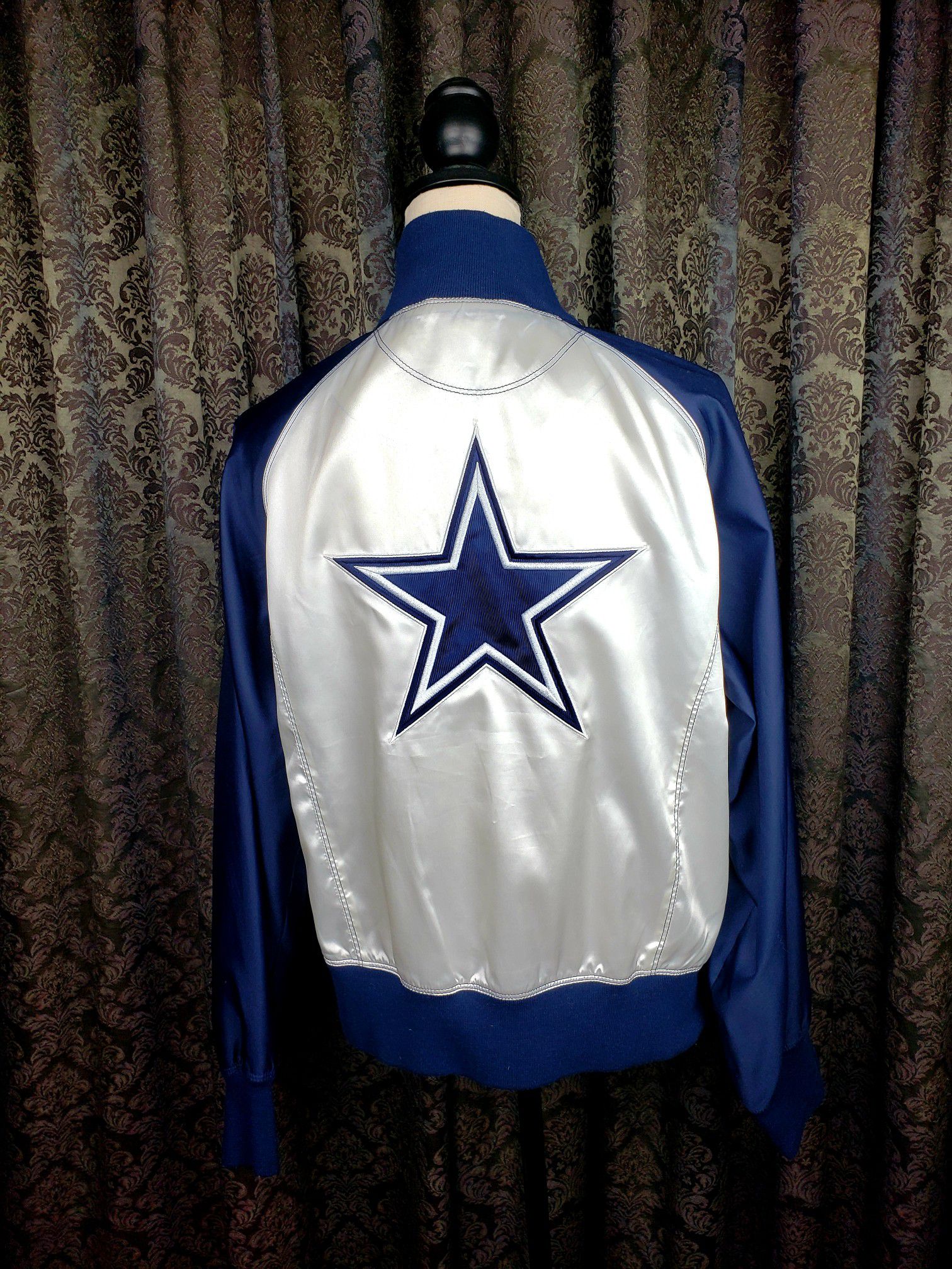Dallas Cowboys NFL RBK (Reebok) Ladies Satin Jacket Womens Size XLarge