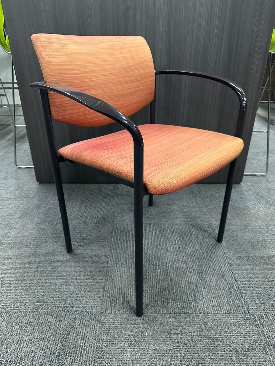 Steelcase Player Side Chair (Orange/Black)