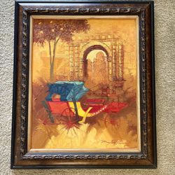 Original Framed Painting by Porfirio Herrera