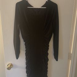 BCBG Fitted Black Dress 