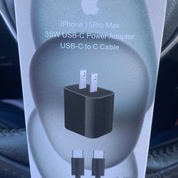 iPhone 15 Pro Max USB-C to C Cable PD Fast Charger Type C Cord 35W