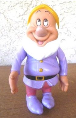 1990s Disney Snow White happy dwarf