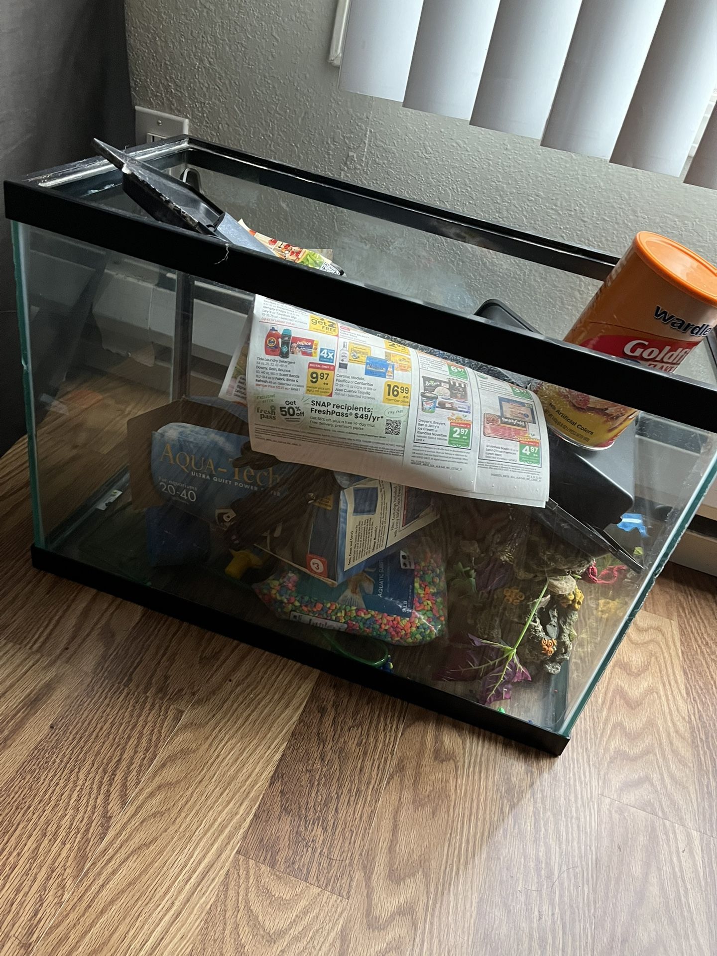 Fish Tank + Supplies
