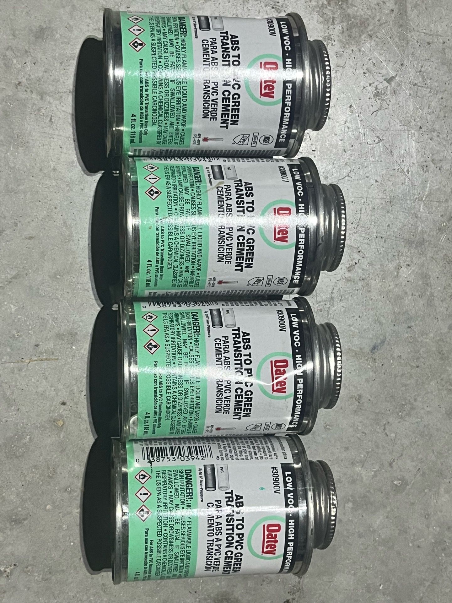 ABS TO PVC Green Transition Cement
