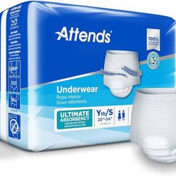 Attends Youth/Small Underwear Heavy Absorbency Bag of 20 by Attends