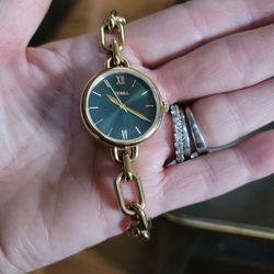 FOSSIL GOLD CHAIN WATCH