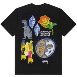 STUSSY FUNKY TRIBE TEE SIZE SMALL