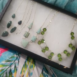 Sterling Silver Gemstone Necklaces Jewelry