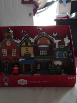 Holiday Time LED Village House Christmas Decoration