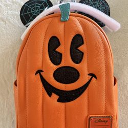Mickey Mouse Pumpkin Loungefly Backpack.