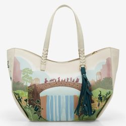 The Lord Of The Rings Rivendell Group Silhouette Tote Bag  NEW 