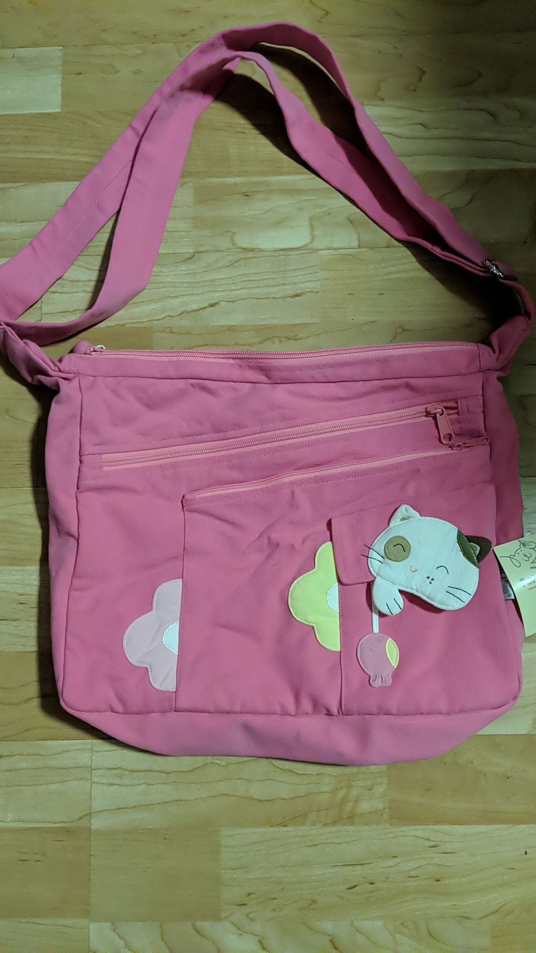 Red Pink Kid's Pet Satchel Messenger Bag Backpack