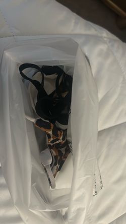 Animal print thongs