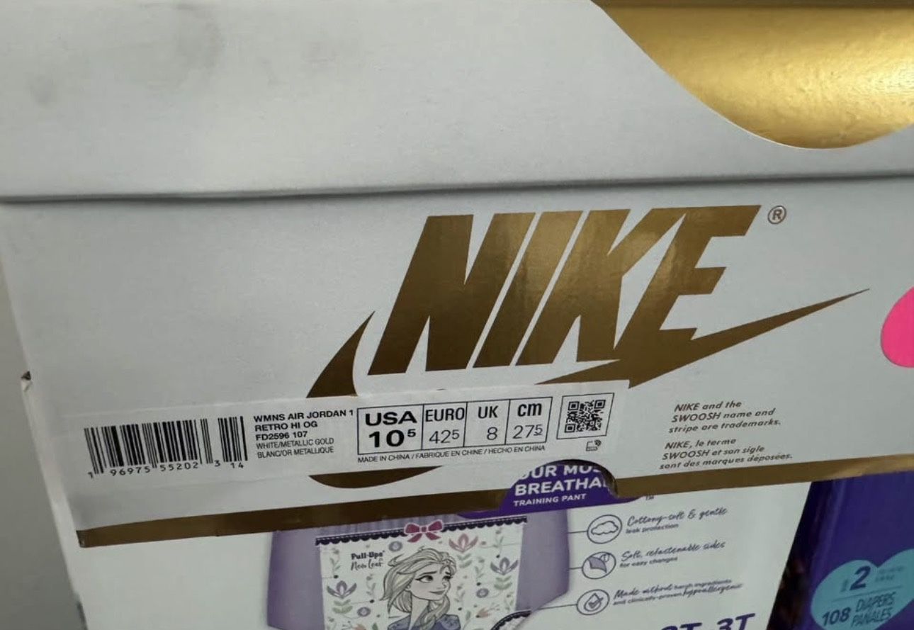 air jordan 1 retro high og white and metallic gold