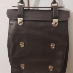 Pineider 1774 Genuine Leather  Mens Hand Bag **Authentic**