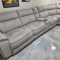6 Piece Sectional Power Recliner Sofa