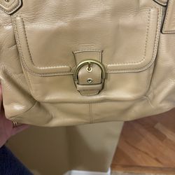 Coach Campbell Belle All Leather Shoulder Hand Handbag