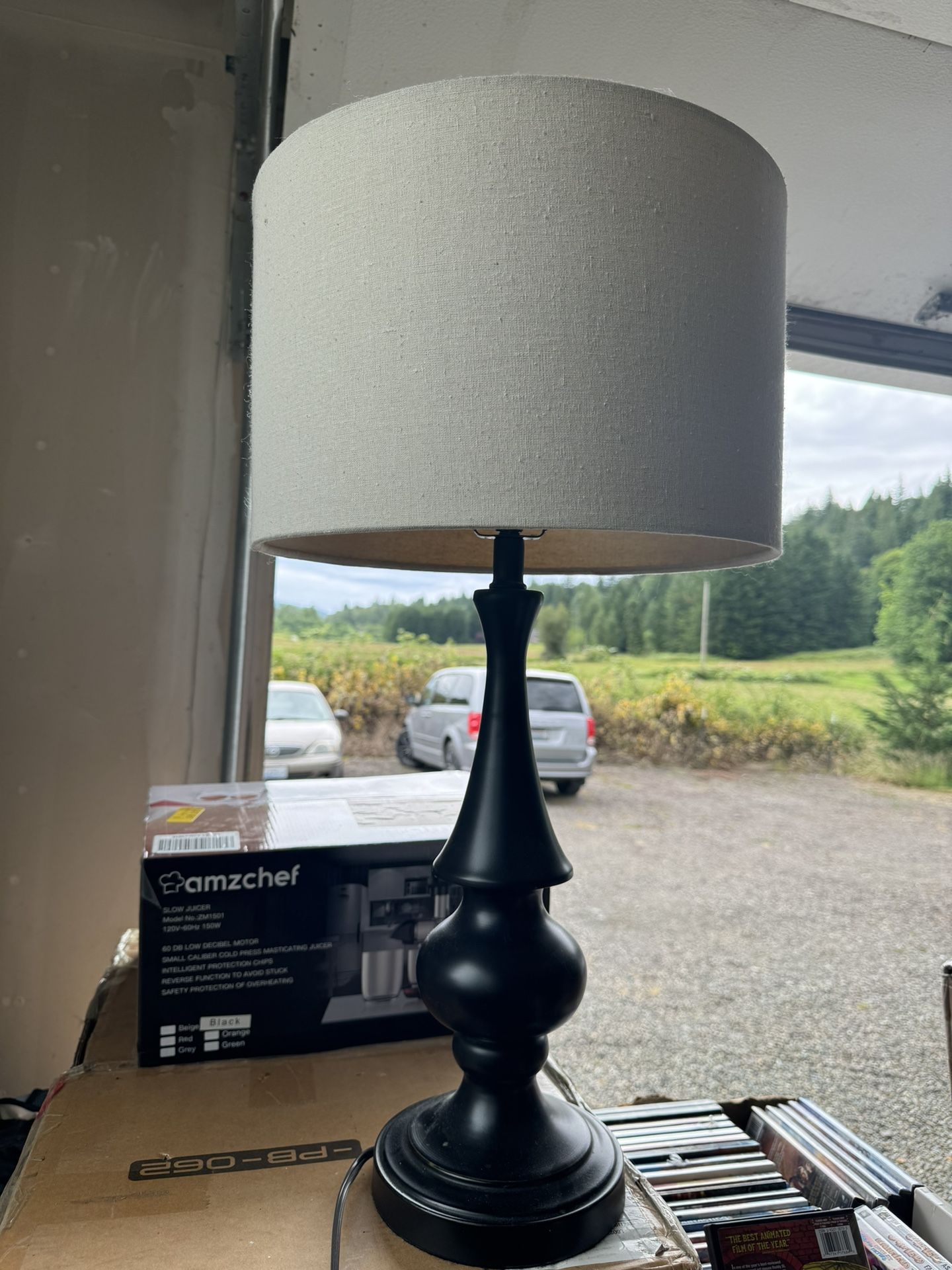 Two Black Side Lamps