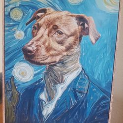 Starry Night Dog