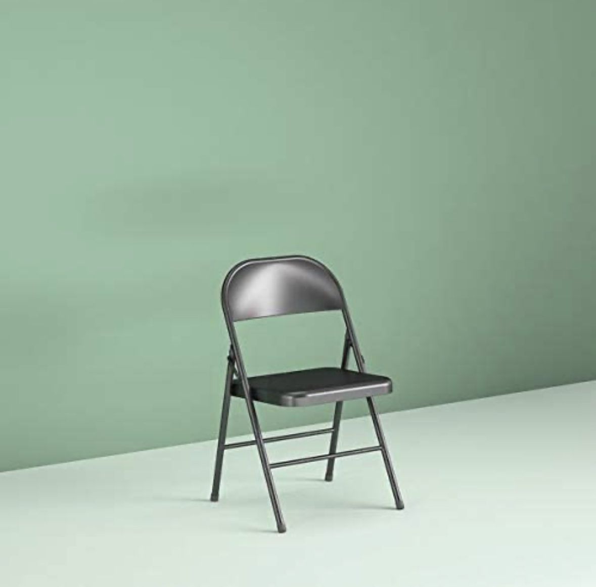 Mainstays Steel Folding Chair (4 Pack), Black