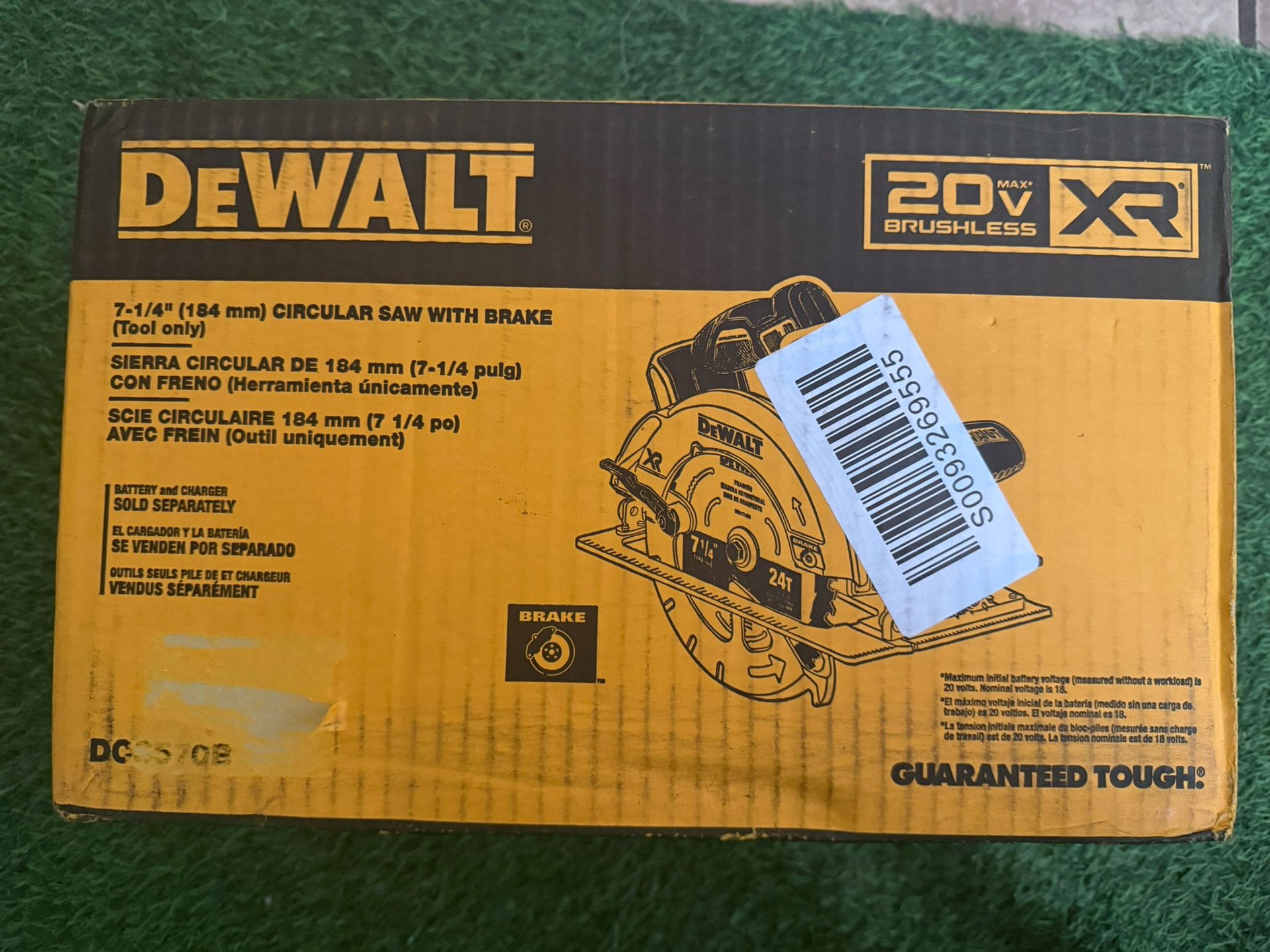 Dewalt 20V XR 7-1/4 Circular Saw