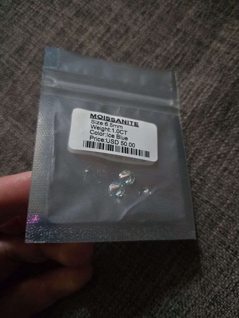 Moissanite Blue Diamonds