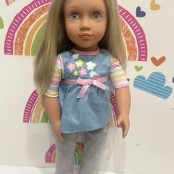 OUR GENERATION DOLL - 18 INCH - BLUE EYES & Golden Blonde Hair