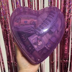 💜 Kuromi/Hello Kitty Inspired Heart Gift Set - Perfect Valentine’s/Galentine’s Day Gift! 💜
