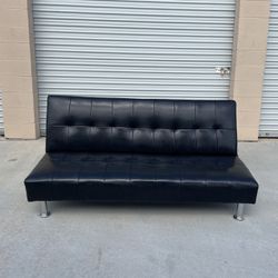*Free Delivery* Black Futon Sleeper Bed Couch Sofa