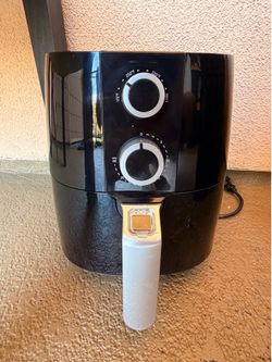 Eco+Chef Cook Smarter Manual Air Fryer 3.5 Qt Black 395°F