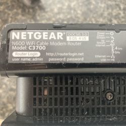 NETGEAR N600 Wi-Fi modem Router Model C3700