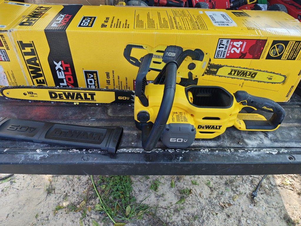 DEWALT 60V MAX Cordless Chainsaw, 18 in., Tool Only (DCCS672B)