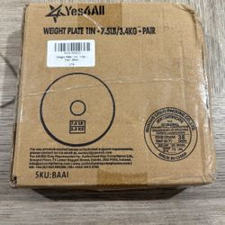 Yes4All Weight Plate 7.5LB/3.4KG - pair