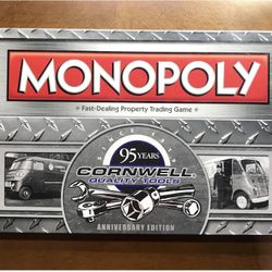 Monopoly Cornwell Tools 95th Anniversary Special Edition Board Game New