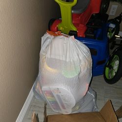 3 Full Bags Of Baby Toys 