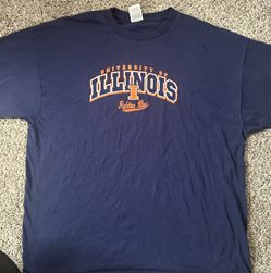 University of Illinois Fighting Illini navy blue T-shirt #FightingIllini Size 2XL