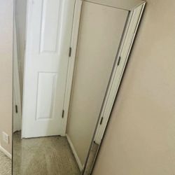 59”L x 25”W Silver Mirror 