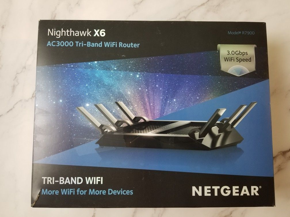 NETGEAR NIGHTHAWK X6 AC3000 TRI-BAND WIFI ROUTER